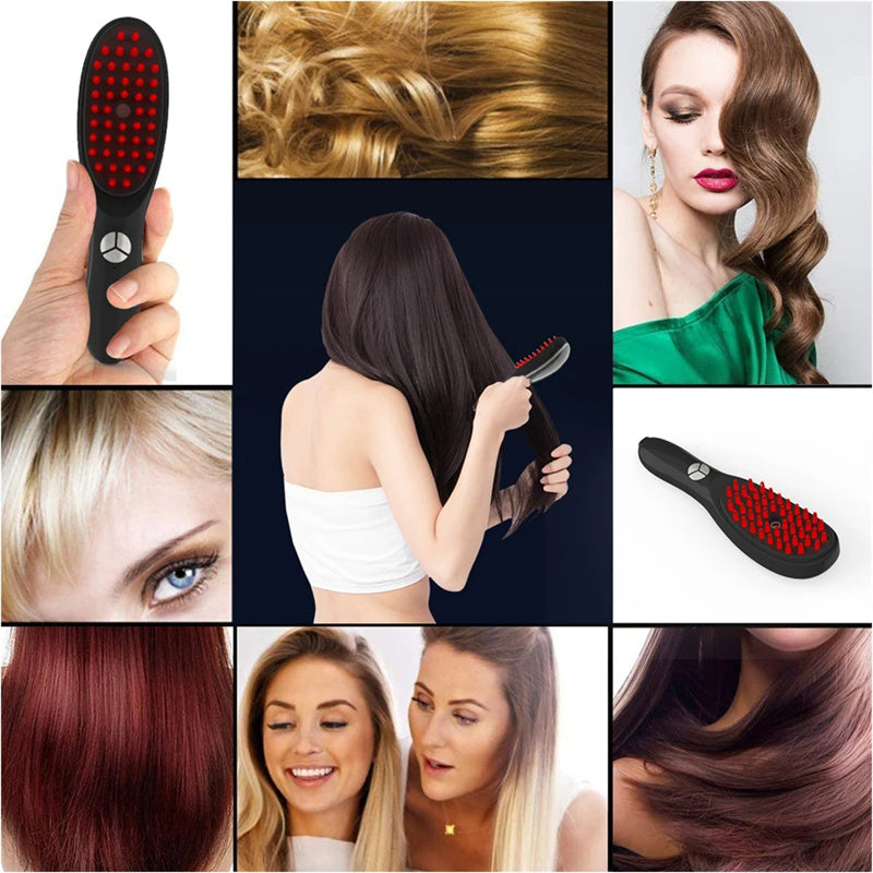 Electric Scalp Massager Comb for Hair Growth & Care