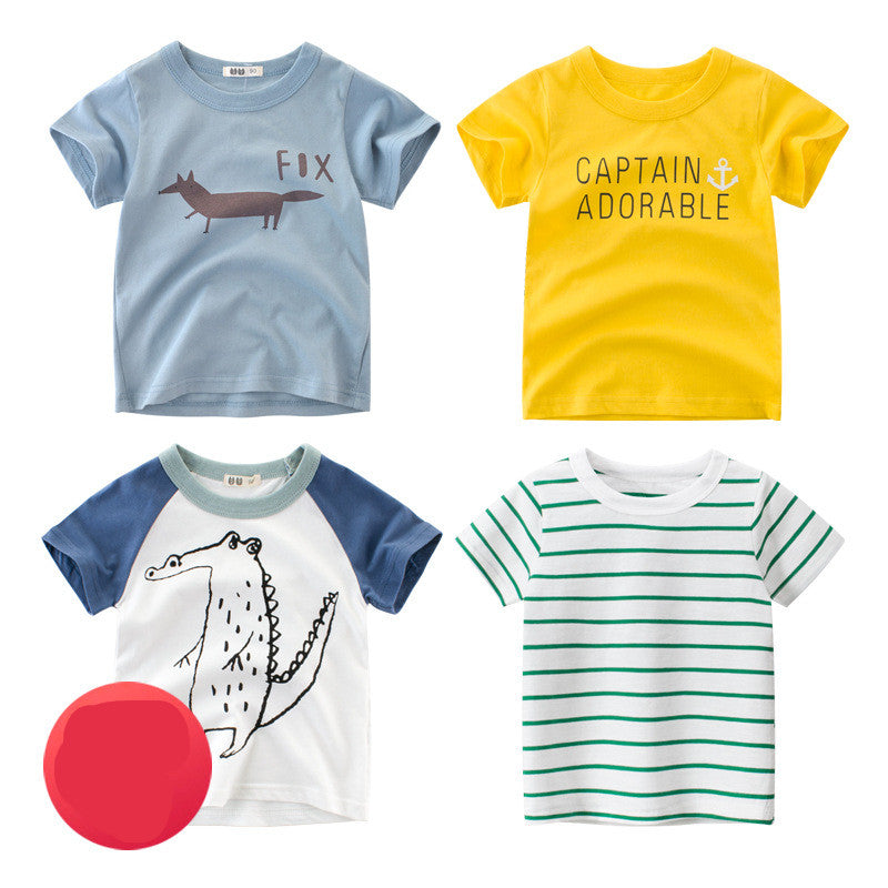 Summer children's short sleeve T-shirt - ShadeSailgarden