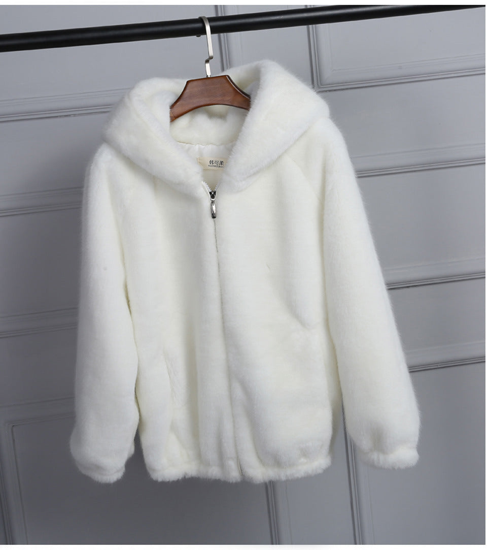 Hooded Coat Autumn Winter Long Sleeve