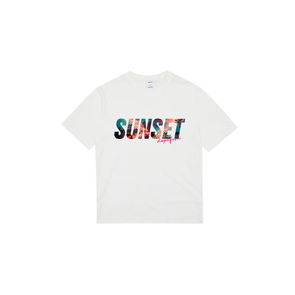 Sunset print T-shirt - ShadeSailgarden