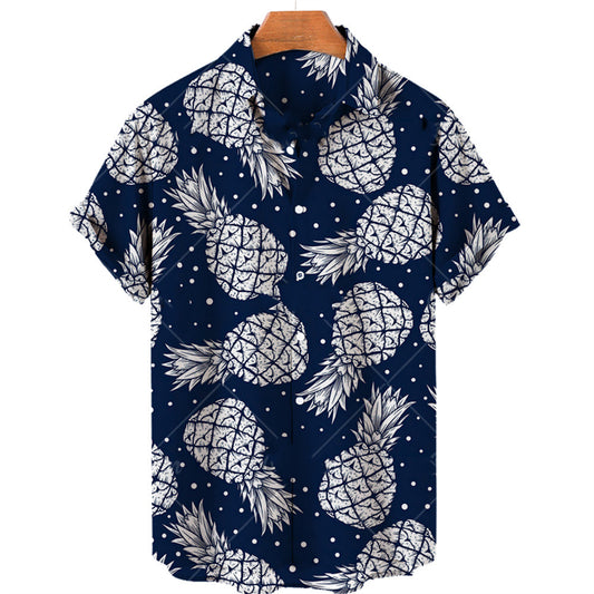 Fruit Print Hawaiian Shirt For Men - ShadeSailgarden