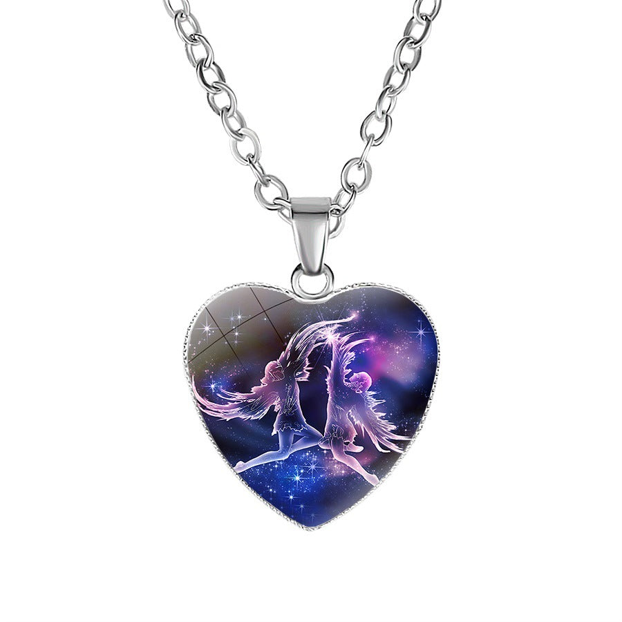 Zodiac Women's Heart Necklace