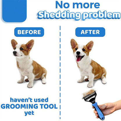 Double Sided Shedding And Dematting Fur Remover - ShadeSailgarden