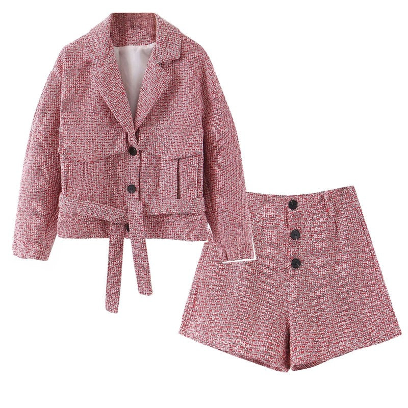 Coat Buckle & Shorts Set - ShadeSailgarden