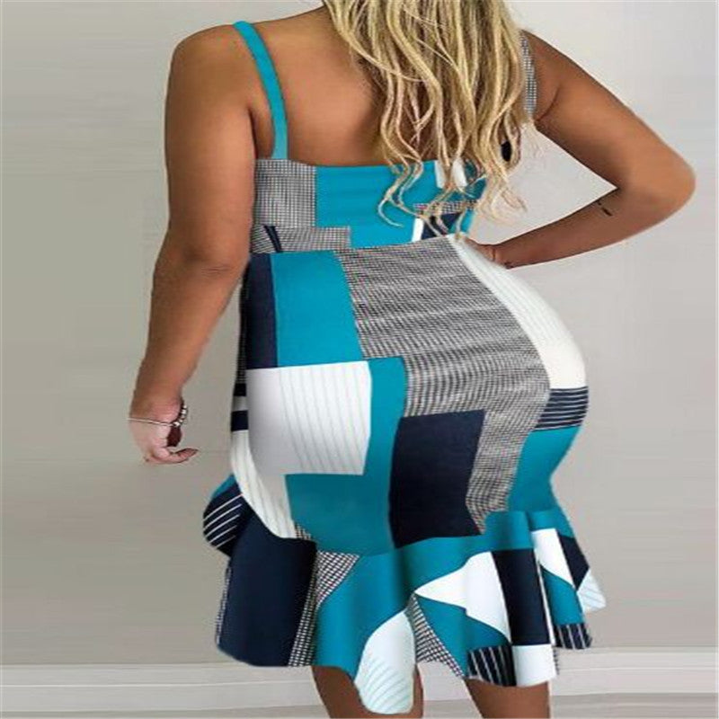 Collage halter irregular skirt - ShadeSailgarden