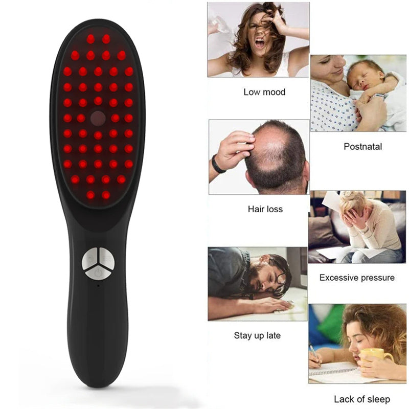 Electric Scalp Massager Comb for Hair Growth & Care