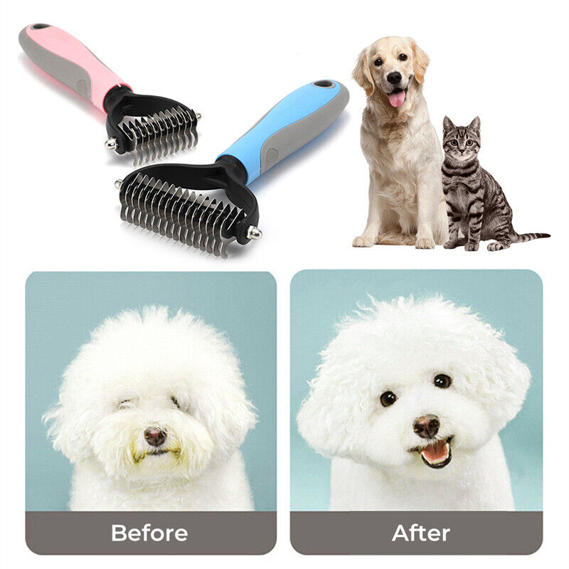 Double Sided Shedding And Dematting Fur Remover - ShadeSailgarden