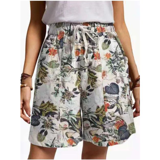Loose Printed Casual Shorts - ShadeSailgarden