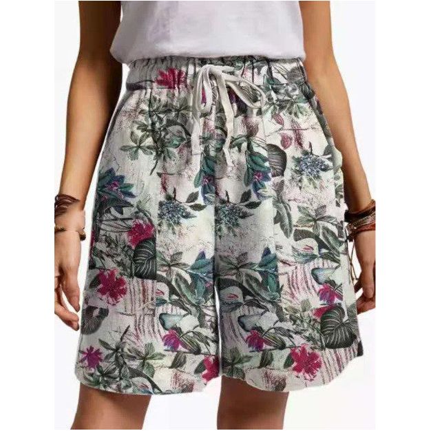 Loose Printed Casual Shorts - ShadeSailgarden