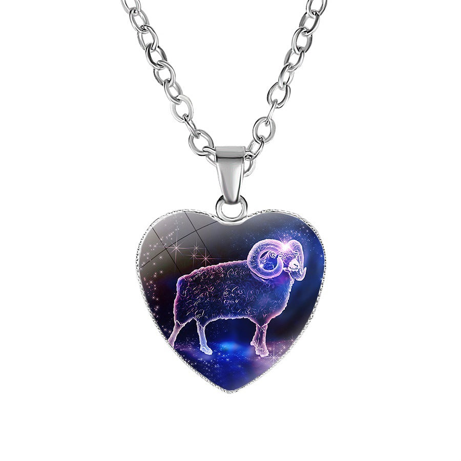 Zodiac Women's Heart Necklace