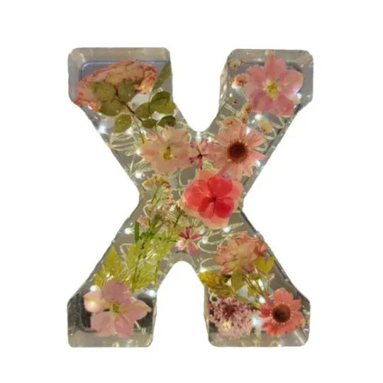 SHG™ Resin Letter with Embedded Flowers