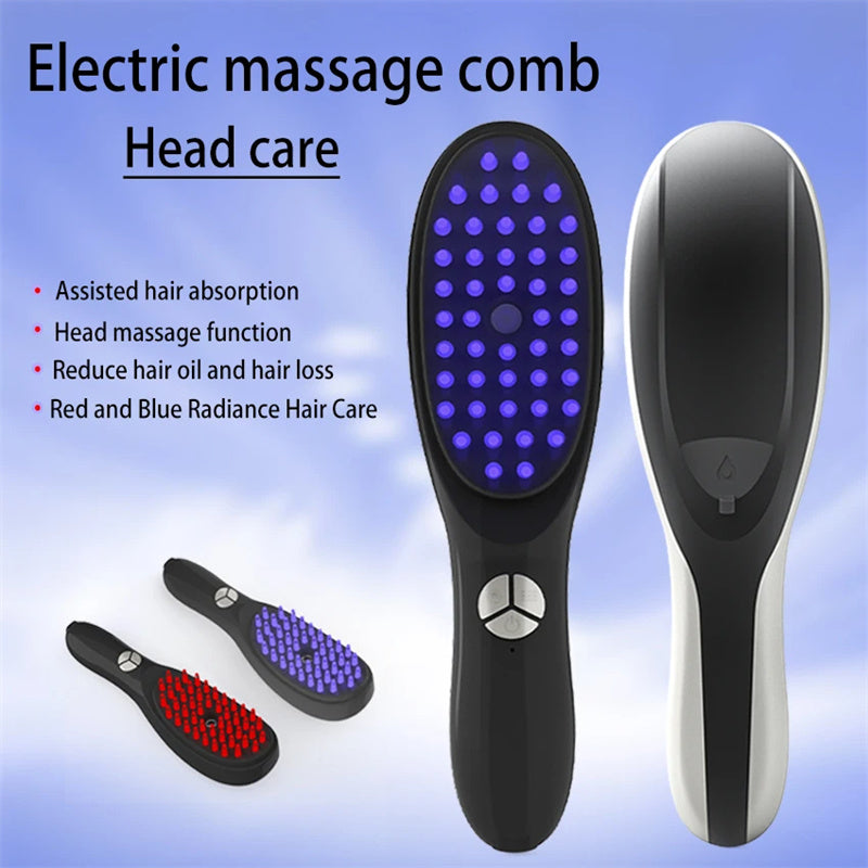 Electric Scalp Massager Comb for Hair Growth & Care