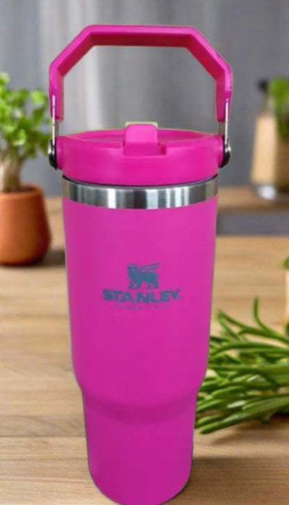 Stanley 30oz/887ml STRAW CUP Tumbler with Straw Lids Stainless Steel