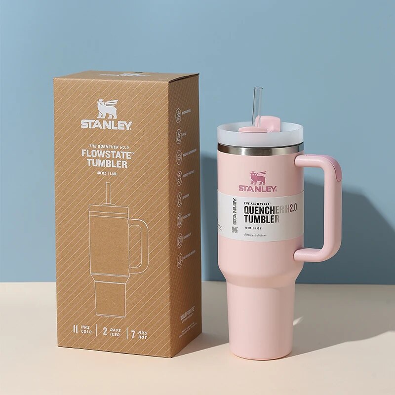 Stanley 40oz/1.1L  Tumbler Cup With Handle and Straw Lids