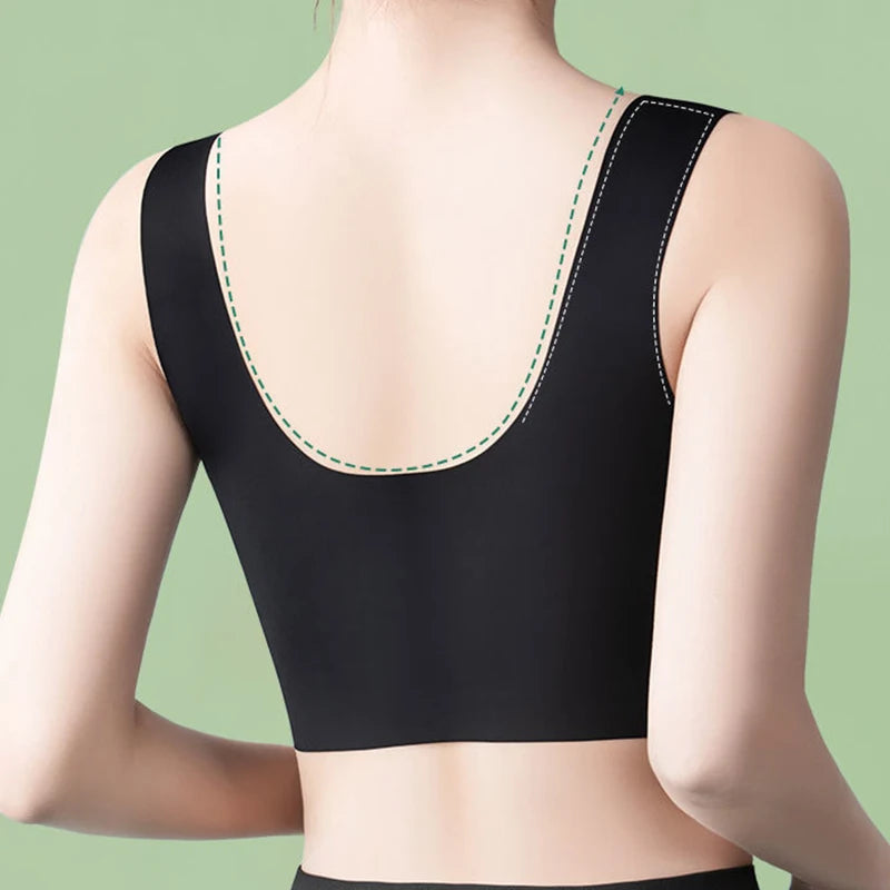 Lace Seamless Plus Size Sports Bra