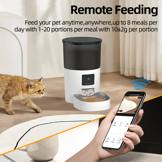Smart automatic Cat Feeder With Video