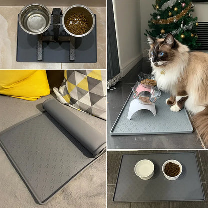 Silicone Waterproof Pet Bowl Mat