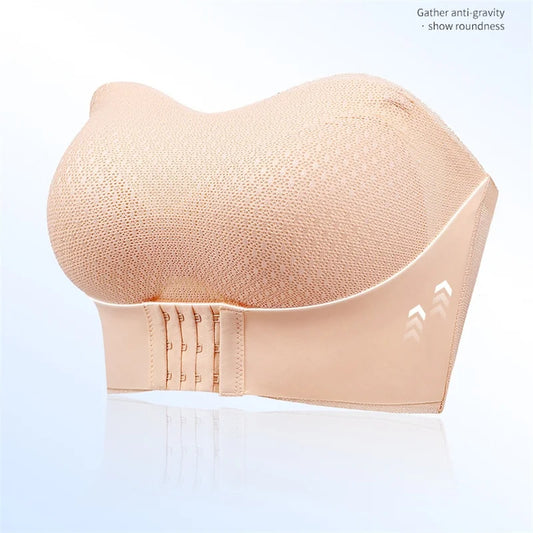 Front Closure Strapless Push Up Bra