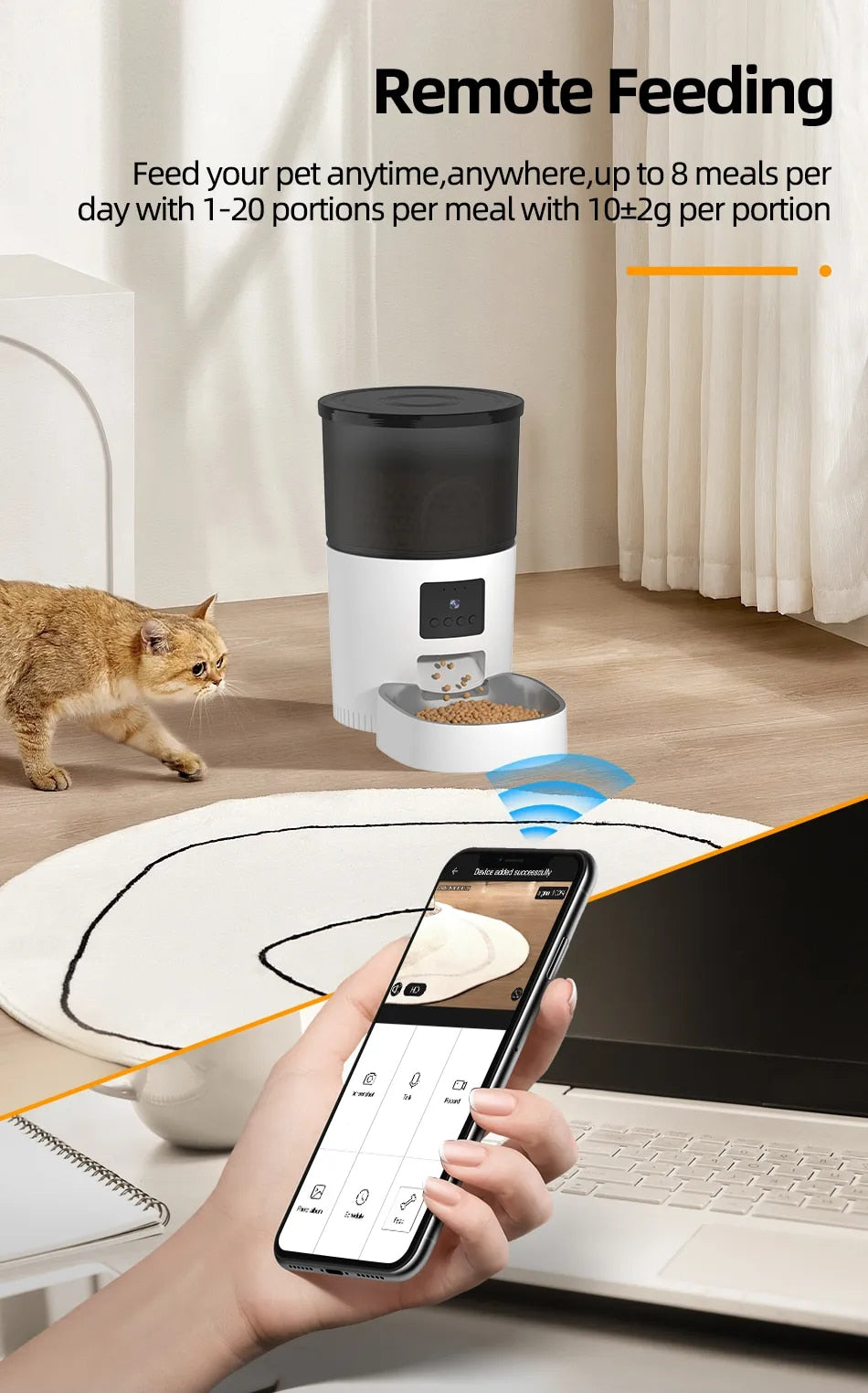 Smart automatic Cat Feeder With Video