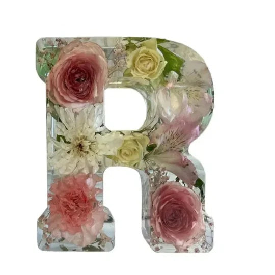 SHG™ Resin Letter with Embedded Flowers