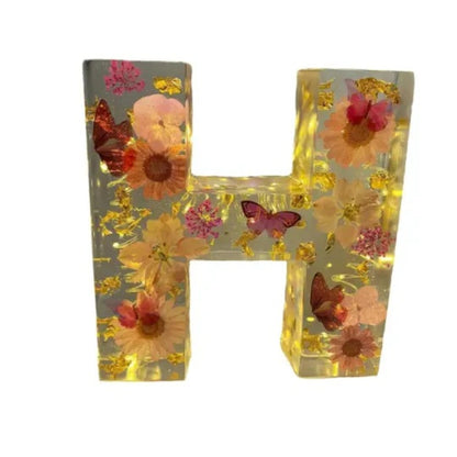 SHG™ Resin Letter with Embedded Flowers