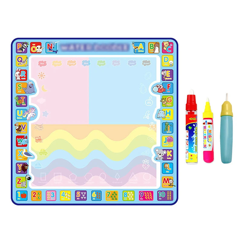 Magic Water Drawing Mat Doodle Mat & Pens Baby Play Mat Rug Montessori Toys Painting Board Educational Toys for Kids