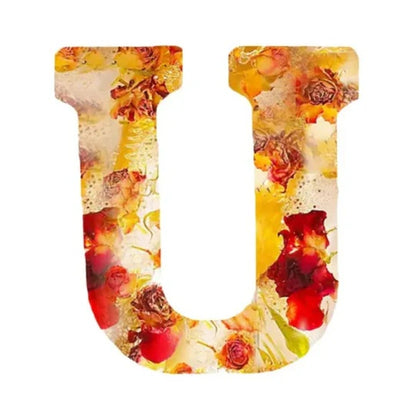 SHG™ Resin Letter with Embedded Flowers