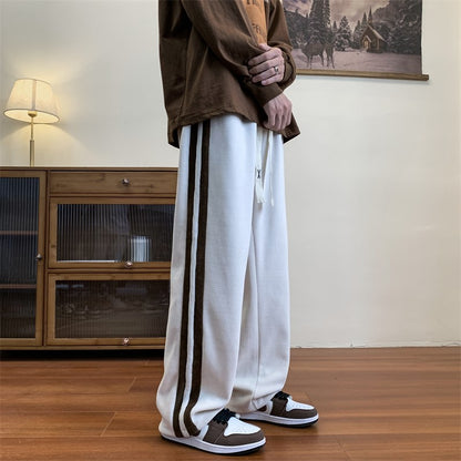 Loose Striped Corduroy Sweat Pants