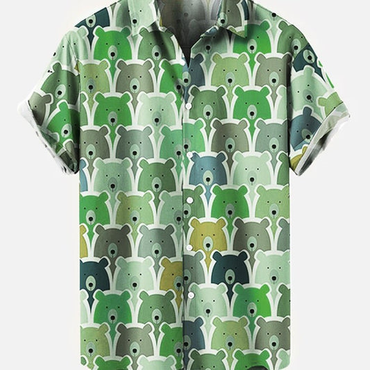 Bear Print Hawaiian - ShadeSailgarden