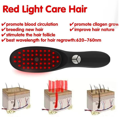 Electric Scalp Massager Comb for Hair Growth & Care