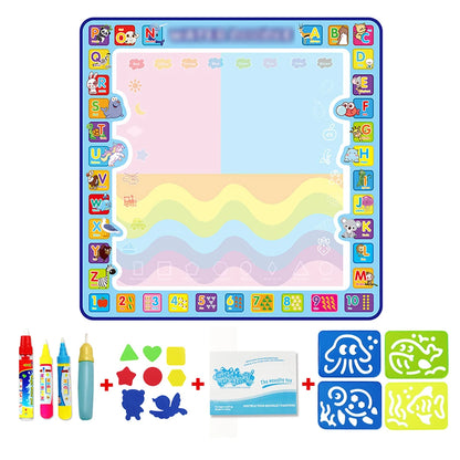 Magic Water Drawing Mat Doodle Mat & Pens Baby Play Mat Rug Montessori Toys Painting Board Educational Toys for Kids