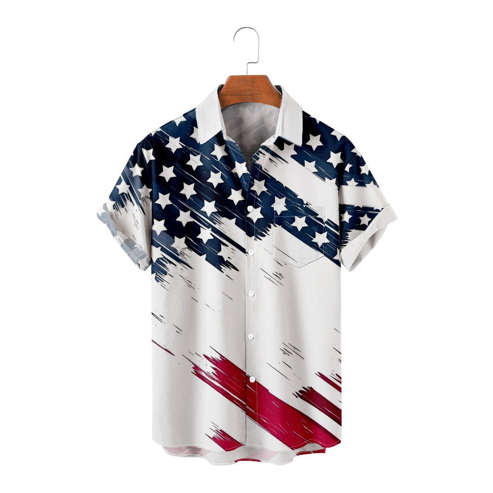 Lapel Digital Printing Shirt - ShadeSailgarden